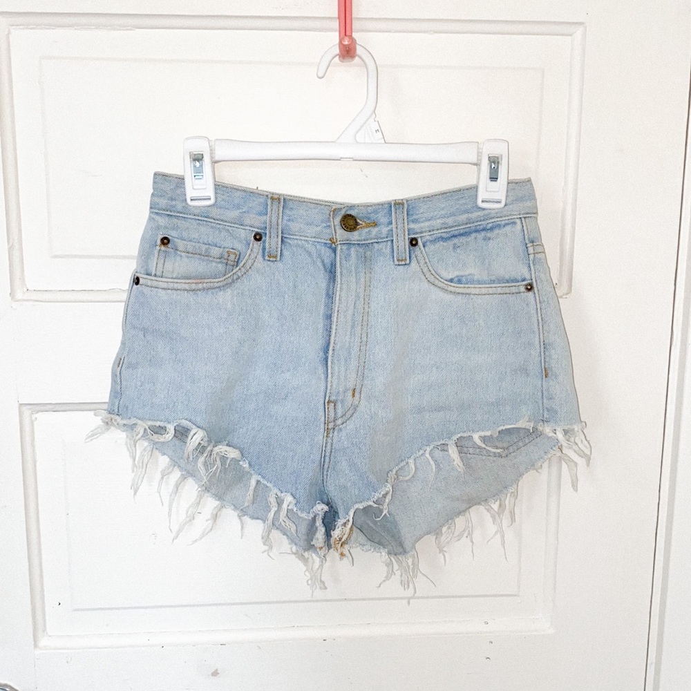 BDG high rise denim shorts